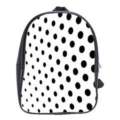 Polka Dot Black Circle School Bags (xl) 