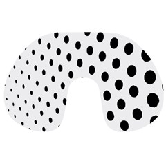 Polka Dot Black Circle Travel Neck Pillows by Mariart