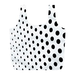 Polka Dot Black Circle Full Print Recycle Bags (l) 