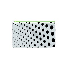 Polka Dot Black Circle Cosmetic Bag (xs) by Mariart