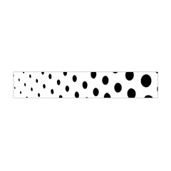 Polka Dot Black Circle Flano Scarf (mini) by Mariart