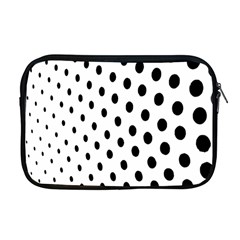 Polka Dot Black Circle Apple Macbook Pro 17  Zipper Case by Mariart