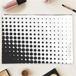 Comic Dots Polka Black White Cosmetic Bag (XXL)  Front