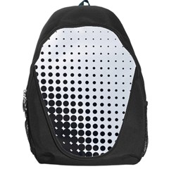 Comic Dots Polka Black White Backpack Bag by Mariart