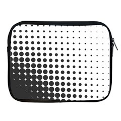 Comic Dots Polka Black White Apple Ipad 2/3/4 Zipper Cases by Mariart