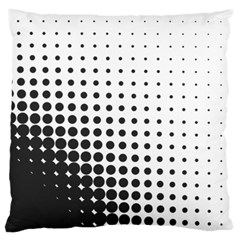 Comic Dots Polka Black White Standard Flano Cushion Case (one Side) by Mariart