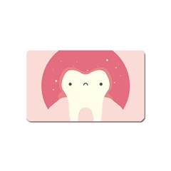 Sad Tooth Pink Magnet (name Card)