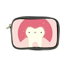 Sad Tooth Pink Coin Purse by Mariart