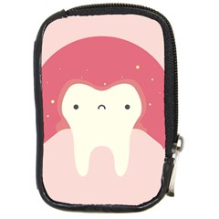 Sad Tooth Pink Compact Camera Cases by Mariart