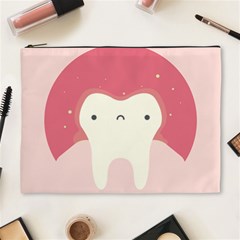 Sad Tooth Pink Cosmetic Bag (xl)