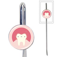 Sad Tooth Pink Book Mark by Mariart