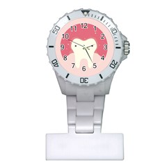 Sad Tooth Pink Plastic Nurses Watch by Mariart