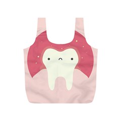 Sad Tooth Pink Full Print Recycle Bags (s) 