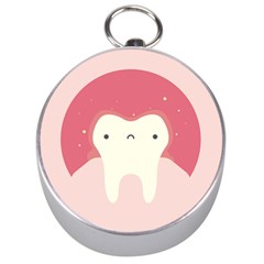 Sad Tooth Pink Silver Compasses by Mariart