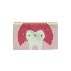 Sad Tooth Pink Cosmetic Bag (xs)