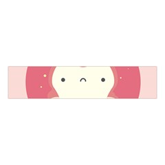 Sad Tooth Pink Velvet Scrunchie by Mariart