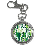 Generative Art Experiment Rectangular Circular Shapes Polka Green Vertical Key Chain Watches Front