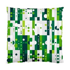 Generative Art Experiment Rectangular Circular Shapes Polka Green Vertical Standard Cushion Case (two Sides) by Mariart