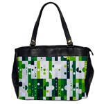 Generative Art Experiment Rectangular Circular Shapes Polka Green Vertical Office Handbags Front