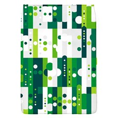 Generative Art Experiment Rectangular Circular Shapes Polka Green Vertical Flap Covers (s)  by Mariart