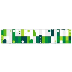 Generative Art Experiment Rectangular Circular Shapes Polka Green Vertical Flano Scarf (small) by Mariart