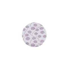 Purple Tulip Flower Floral Polkadot Polka Spot 1  Mini Magnets by Mariart