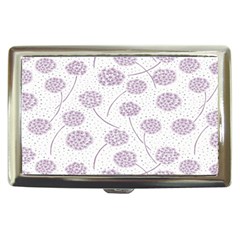 Purple Tulip Flower Floral Polkadot Polka Spot Cigarette Money Cases by Mariart