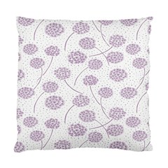 Purple Tulip Flower Floral Polkadot Polka Spot Standard Cushion Case (two Sides) by Mariart