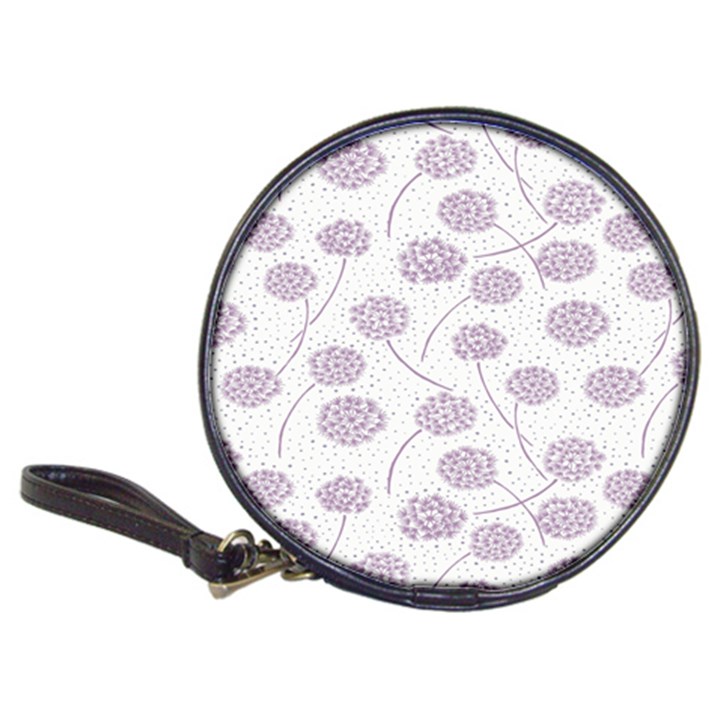 Purple Tulip Flower Floral Polkadot Polka Spot Classic 20-CD Wallets