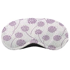 Purple Tulip Flower Floral Polkadot Polka Spot Sleeping Masks by Mariart