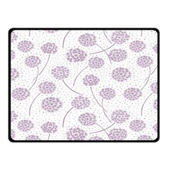 Purple Tulip Flower Floral Polkadot Polka Spot Double Sided Fleece Blanket (small)  by Mariart