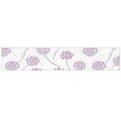 Purple Tulip Flower Floral Polkadot Polka Spot Flano Scarf (large) by Mariart