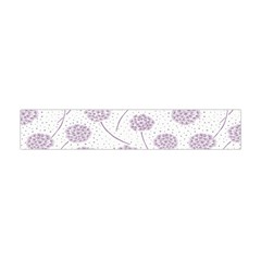 Purple Tulip Flower Floral Polkadot Polka Spot Flano Scarf (mini) by Mariart