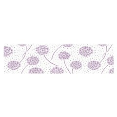 Purple Tulip Flower Floral Polkadot Polka Spot Satin Scarf (oblong) by Mariart