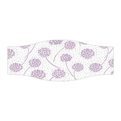 Purple Tulip Flower Floral Polkadot Polka Spot Stretchable Headband by Mariart