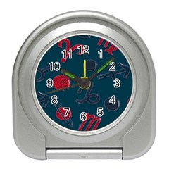 Zodiac Signs Planets Blue Red Space Travel Alarm Clocks by Mariart