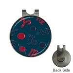 Zodiac Signs Planets Blue Red Space Hat Clips with Golf Markers Front