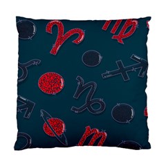 Zodiac Signs Planets Blue Red Space Standard Cushion Case (one Side) by Mariart