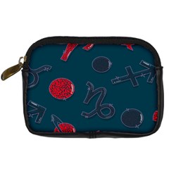 Zodiac Signs Planets Blue Red Space Digital Camera Cases by Mariart