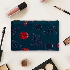 Zodiac Signs Planets Blue Red Space Cosmetic Bag (medium)  by Mariart