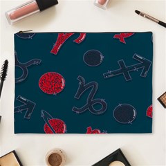 Zodiac Signs Planets Blue Red Space Cosmetic Bag (xl) by Mariart