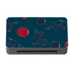 Zodiac Signs Planets Blue Red Space Memory Card Reader With Cf