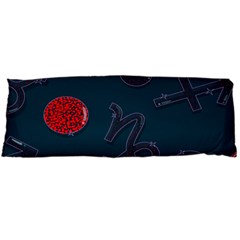 Zodiac Signs Planets Blue Red Space Body Pillow Case (dakimakura)