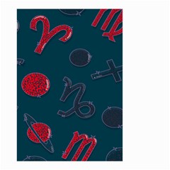 Zodiac Signs Planets Blue Red Space Small Garden Flag (two Sides) by Mariart