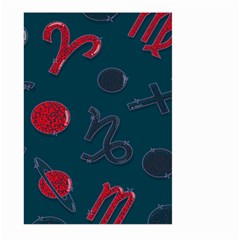 Zodiac Signs Planets Blue Red Space Large Garden Flag (two Sides)