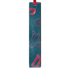 Zodiac Signs Planets Blue Red Space Large Book Marks by Mariart