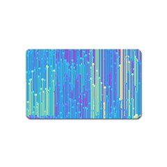 Vertical Behance Line Polka Dot Blue Green Purple Magnet (name Card) by Mariart