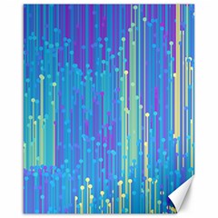 Vertical Behance Line Polka Dot Blue Green Purple Canvas 16  X 20   by Mariart