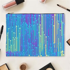 Vertical Behance Line Polka Dot Blue Green Purple Cosmetic Bag (xl) by Mariart