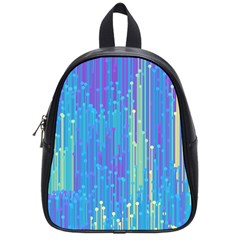 Vertical Behance Line Polka Dot Blue Green Purple School Bags (small)  by Mariart